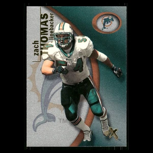 Tarjeta de fútbol americano Zach Thomas #49 2001 Fleer E-X Miami Dolphins NFL - Imagen 1 de 3