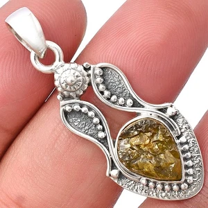 Natürlicher seltener Kornerupine grober 925 Sterling Silber Anhänger Schmuck P-1277 - Bild 1 von 5