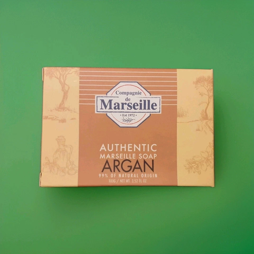 NEW Compagnie de Provence Authentic Marseille Natural Soap 100g Argan Scent 🌰🧼 - Image 1 of 1