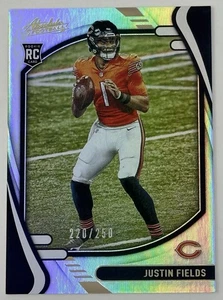 Justin Fields 2021 Panini Absolute Rookie Card RC #108 Spectrum Parallel SP /250 - Picture 1 of 2