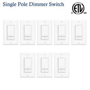 Interruptor atenuador de brillo personalizable 8PK 150W LED 800W incandescente para familia - Imagen 1 de 7