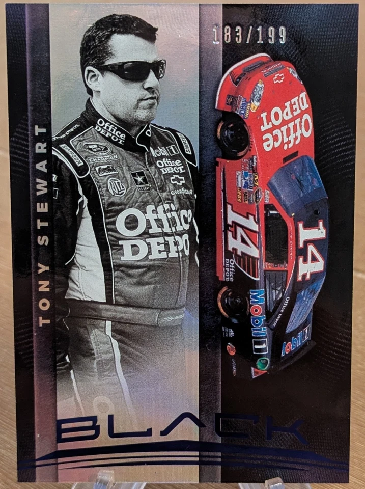 2021 Chronicles черный голографический синий 183/199 Тони Стюарт - Изображение 1 из 1