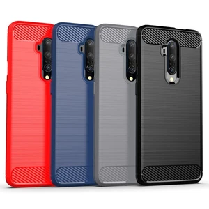Cover TPU Per OnePlus, Custodia Protettiva, Bumper, Aspetto Carbonio - Foto 1 di 22