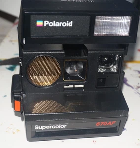 POLAROID 600 Land Camera Supercolor 670AF Instant Analogue Film Camera - Tested - Picture 1 of 7