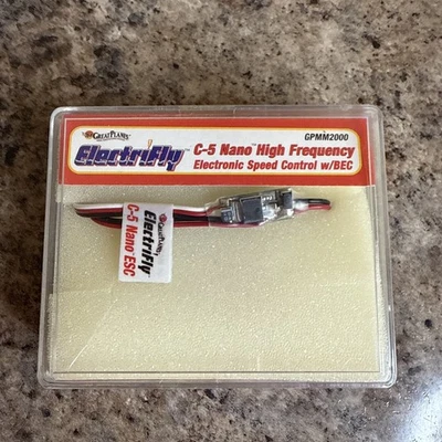 Great Plane ElectriFly C-5 Nano High Frequency Electronic Speed Control GPMM2000 - Image 1 of 4