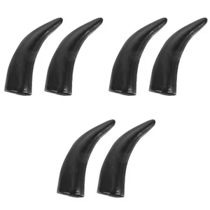  3 pares de cuernos de toro falsos para diadema Halloween buey toros imitación - Imagen 1 de 12