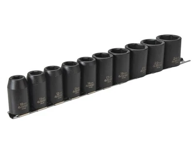 Teng Metric 1/2in Drive Impact Socket Set 10 Piece Single Hex TEN9121 - Image 1 of 2