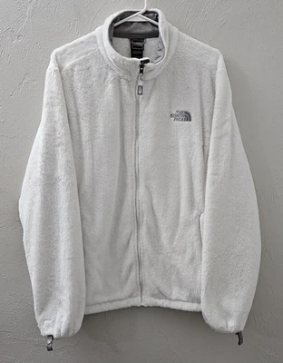 Chaqueta para mujer The North Face blanca con cremallera completa talla XXL plateada con logotipo bordado  Foto 1 de 4