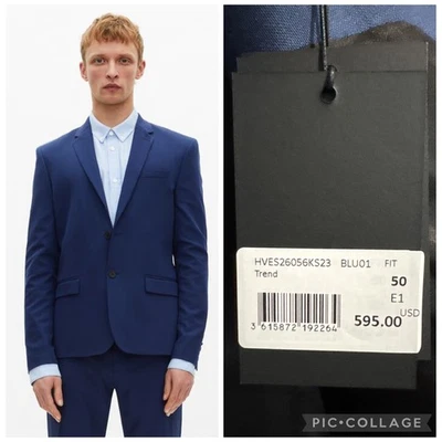 MSRP $596 The Kooples Men’s Trend Navy Blue Blazer EU 50/US 40 | SAME DAY SHIP  - Image 1 of 4