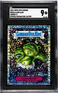 2024 Topps GPK Garbage Pail Kids Chrome S7 283A ALIEN ALAN 138/199 Speckle SGC 9 - Picture 1 of 2