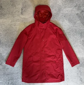 Barbour Damen Parka wasserdicht Mainlander Jacke rot Kapuze UK16 EU42 US12 - Bild 1 von 16