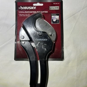 Husky 1-1/4 in. Ratcheting PVC Cutter 1003 002 231 NEW IN PACKAGE - Picture 1 of 5