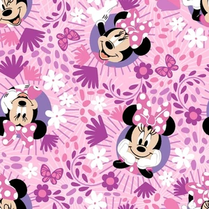 Springs Creative Disneys Lilo & Stitch Pink Nursery Childrens Cotton Fabric bty - Picture 1 of 2
