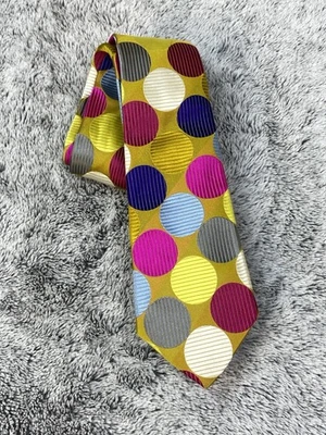 Duchamp London Necktie Black Purple Blue Paisley Silk Jacquard Made in England - Image 1 of 4