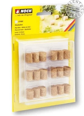 Noch 07460 - scala H0 1:87 - set di 18 balle di fieno - Immagine 1 di 2