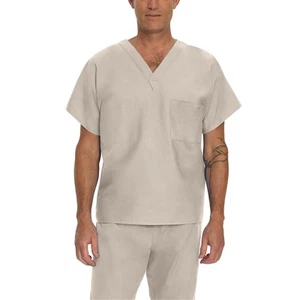 Landau Essentials Unisex Reversible 1-Pocket V-Neck Scrub Top - 7502 - Picture 1 of 16