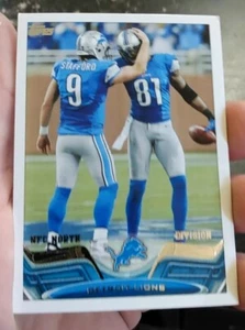 2013 Topps Football Card #97 Matt Stafford, Calvin Johnson Detroit Lions  - Picture 1 of 8