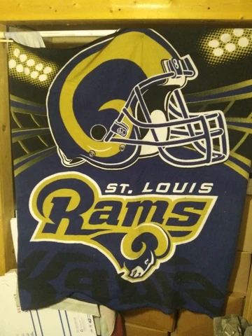NFL St. Louis Rams Throw Blanket 54" X 52" R16 Cover