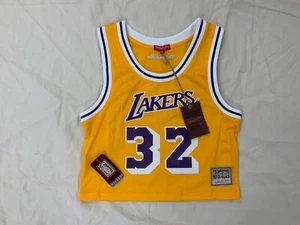 NEW MITCHELL AND NESS JERSEY LOS ANGELES LAKERS MAGIC JOHNSON WOMENS LARGE - Picture 1 of 3