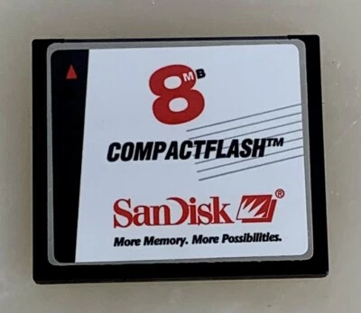 SanDisk 8MB CompactFlash SD Card CF Fits DSLR Cameras #8 - Image 1 of 2
