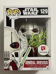 MATTHEW WOOD SIGNED GENERAL GRIEVOUS STAR WARS WALGREENS EXCLUSIVE POP JSA COA - Picture 1 of 6