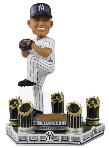Mariano Rivera NY Yankees 5X World Series Champion Spinning Bobblehead IN HAND Cover