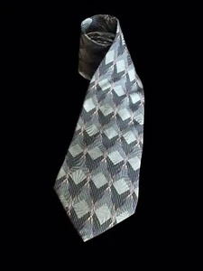 Vintage Bill Blass Black Label Green Gold Silk Elegant Men's Necktie Neck Tie - Picture 1 of 5