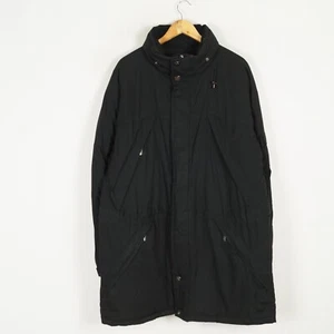 WELLENSTEYN BRANDUNGSPARKA Men Parka Jacket Size XL Black Full Zip Foldable Hood - Picture 1 of 13
