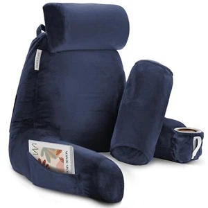 Coussin de Lecture Grand Coussin de Dos pour s'asseoir dans Le lit Coussin de... - Photo 1/8