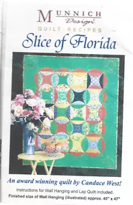 Quiltmuster-Munnich Designs Quilt Rezepte Scheibe Florida-Wandbehang-Schoß - Bild 1 von 1