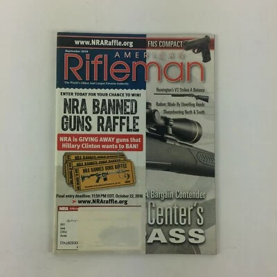 September 2016 American Rifleman Magazine NRA Banned Guns Raffle Remingtons V3 Foto 1 de 4