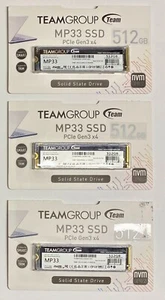 Lot 3x Team Group 512GB MP33 M.2 2280 PCle 3.0x4 Internal SSD (TM8FP6512G0C101) - Afbeelding 1 van 5