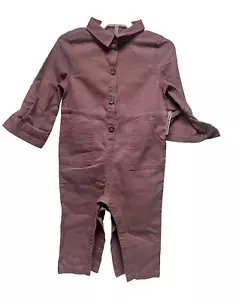 Old Navy Baby Mauve jumper Romper 18-24 months 100% cotton - Picture 1 of 4