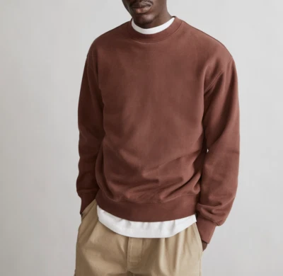 Sudadera Madewell Para Hombre Suave Caoba The McCarren Peso Medio Cuello Redondo Talla M Foto 1 de 4