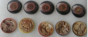 POWER RANGERS SERIES 1 1994 COLLECT-A-CARD POWER CAP SET (10) - Picture 1 of 1
