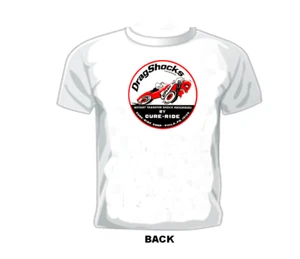 Camiseta vintage Gasser/Drag/Nascar/Sprint/Midget Race DRAG SHOCKS PHILA., PA. - Imagen 1 de 3