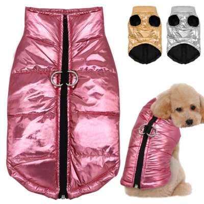 Dog Puffy Winter Clothes Waterproof Warm Jacket Coat for Small Medium Dog & Cat - Image 1 of 4