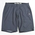 Hurley 32 x 9" Black Woven Stretch Tech Hybrid Shorts