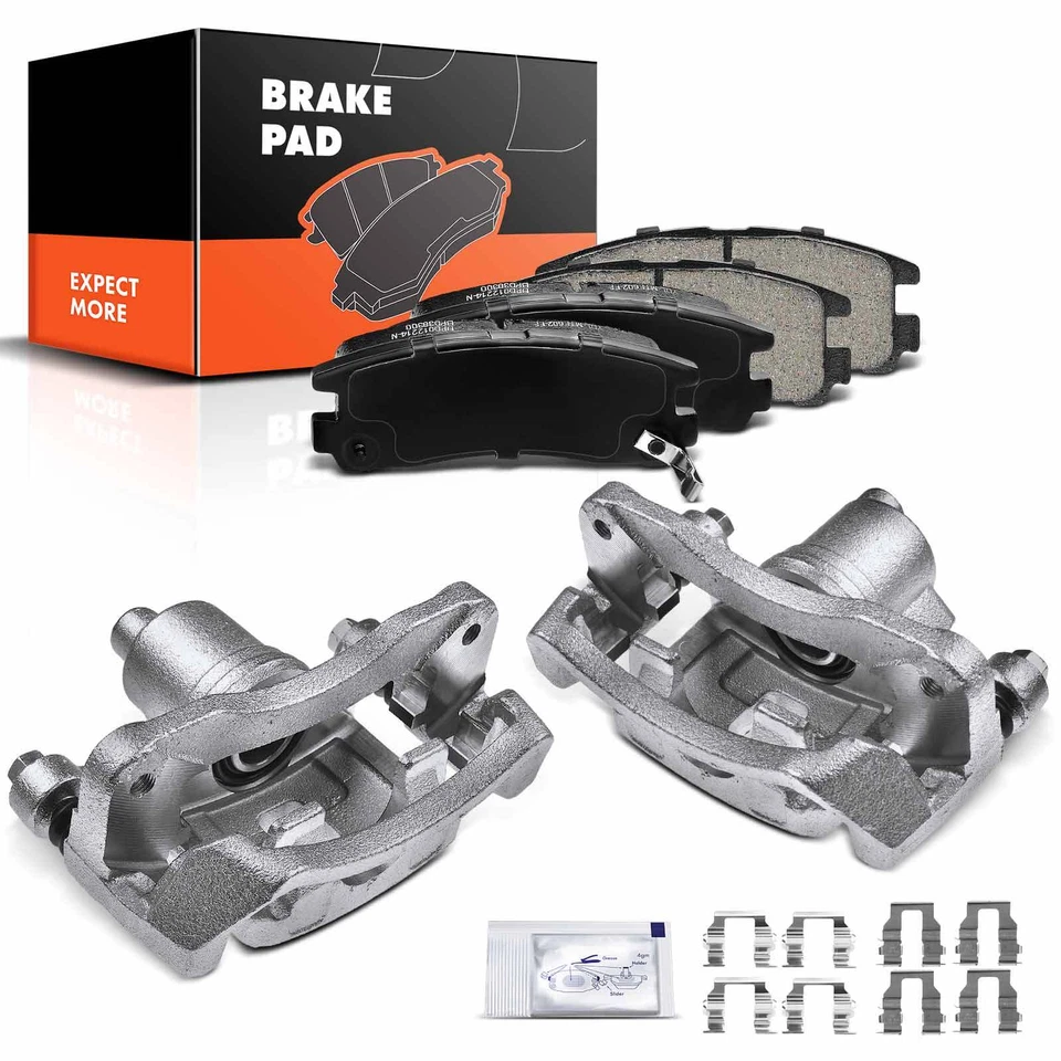 6 件后盘式制动卡钳 + 刹车片适用于克莱斯勒道奇 Eagle 三菱 Eclipse — 第 1/4 张图片