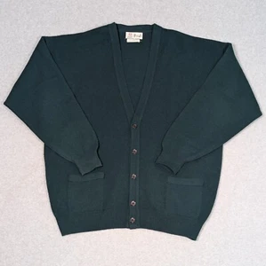 Cárdigan suéter Pringle of Scotland 100 % lana de cordero talla grande verde de colección - Imagen 1 de 8