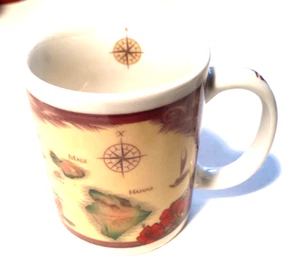 THE SANDWICH ISLANDS 12 oz TAZZA-Isole Hawaii - Progettato alle Hawaii-SPEDIZIONE VELOCE - Foto 1 di 4