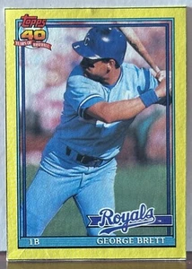 1991 Topps BOX BOTTOM #B George Brett M26 - Bild 1 von 1