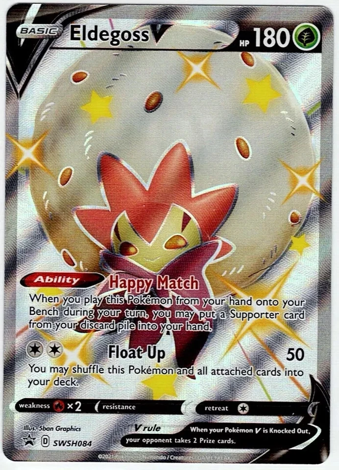 Eldegoss V - SWSH084 - SWSH: Sword & Shield Promo Cards (SWSD) - Image 1 of 1