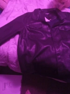 BNWT AVENUE light Genuine Leather Jacket - Picture 1 of 3