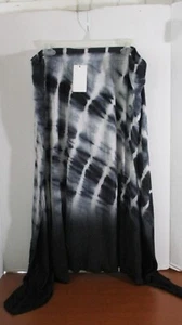 Gloria Vanderbilt ~ schwarz & grau Batik elastischer Bund ROCK ~ Damen 3X ~ Neu mit Etikett - Bild 1 von 3