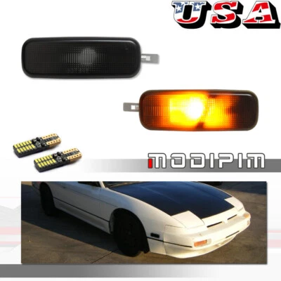 Luces LED delanteras ahumadas para Nissan 240SX S13 1989-1994 Altima 93-97 Foto 1 de 4