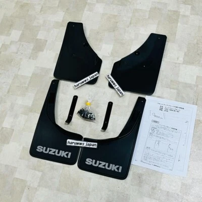 Juego de guardabarros delanteros traseros negros para Suzuki Jimny Sierra JB74W genuino Foto 1 de 4