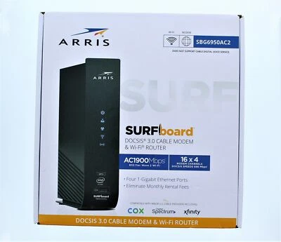 ARRIS SURFboard DOCSIS 3.0 Cable Modem & Wi-Fi Router - Image 1 of 4