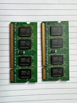 Hynix 1G (2x512MB) 2Rx16 PC2-4200S-444-12 DDR2 Laptop Memory - Image 1 of 2