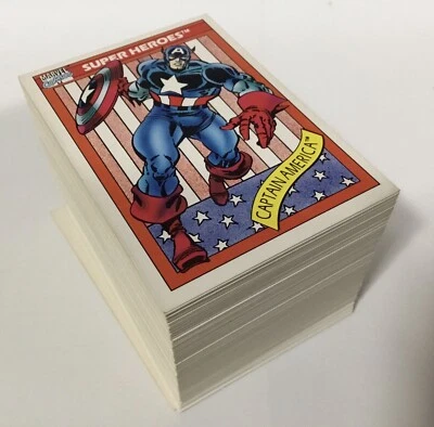 🔥1990 Impel Marvel Universe Series 1 COMPLETE 162 CARD BASE SET🔥 (EXC/NRMNT)🔥 - Image 1 of 4